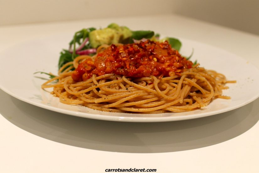 Lentil Bolognese Recipe: Veggie