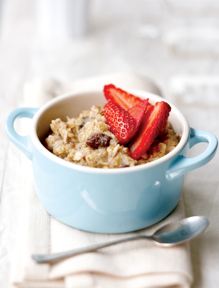 Muesli Porridge and Strawberries Muesli Porridge and Strawberries