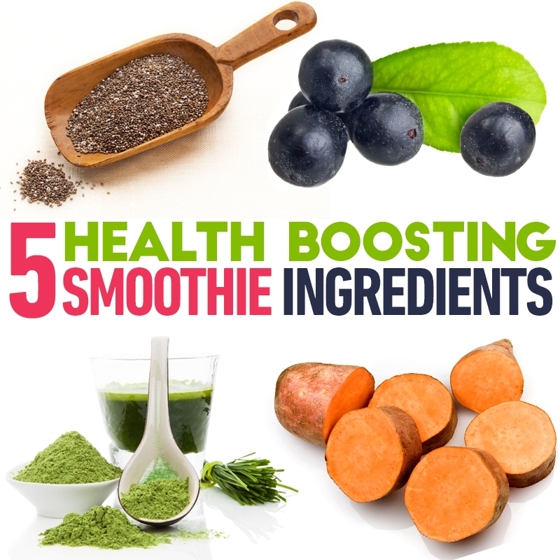 5 health boosting smoothie ingredients