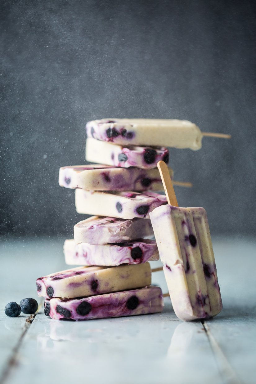 Blueberry Post-Workout Ice Lollies Recipe: Veggie