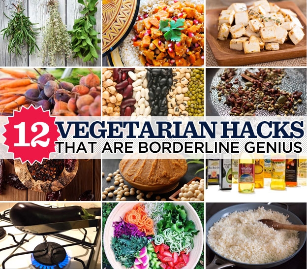 12 vegetarian hacks that are borderline genius