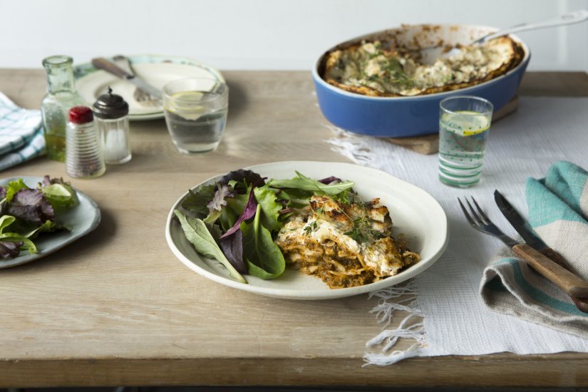 Courgette and Tomato Lasagne Recipe: Veggie