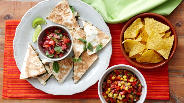 Cheese & Mushroom Quesadilla