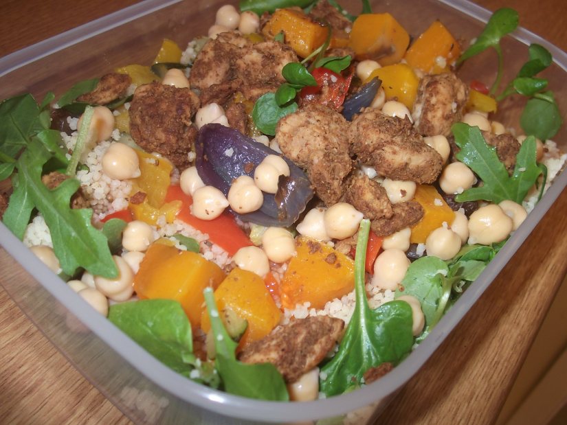 Chicken Style Moroccan Couscous Salad Recipe: Veggie