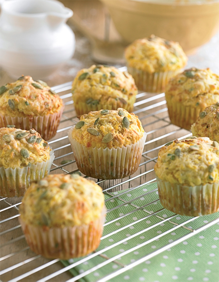 Pumpkin, Cheese and Chive Muffins