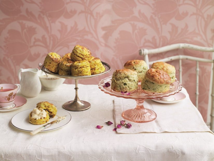 Pistachio & Rose Scones Recipe: Veggie