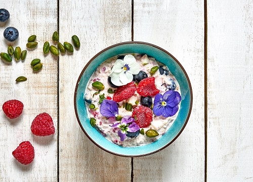 ROSEWATER AND BEETROOT BIRCHER