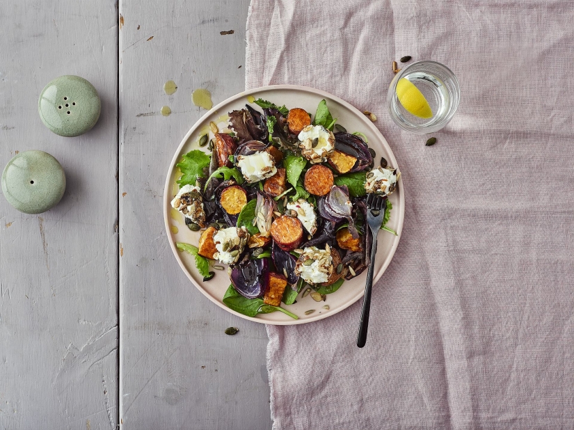 Seeded Goat’s Cheese & Sweet Potato Salad