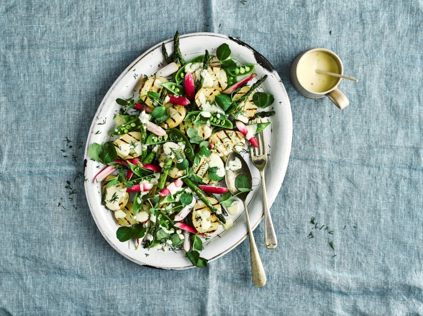 Asparagus, New Potato and Radish Salad Recipe: Veggie