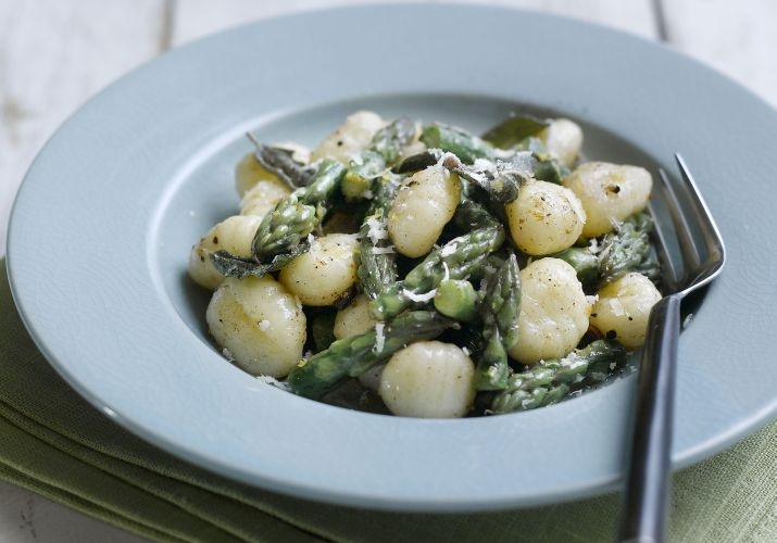 Asparagus with Gnocchi in a Sage and Lemon Butter