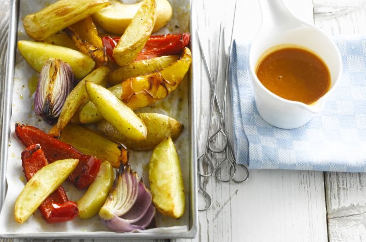 Barbecued Potatoes Recipe: Veggie