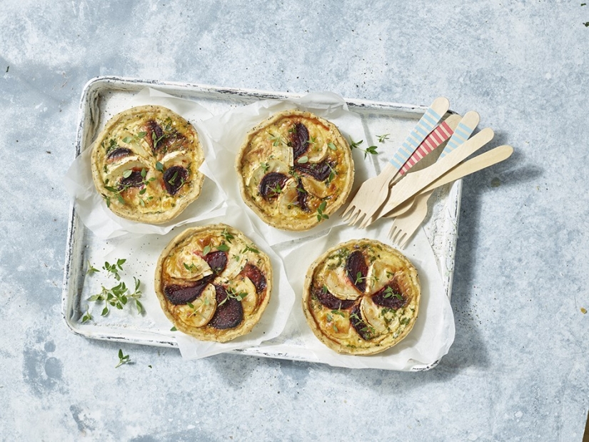 Beetroot and Goats’ Cheese Tartlet