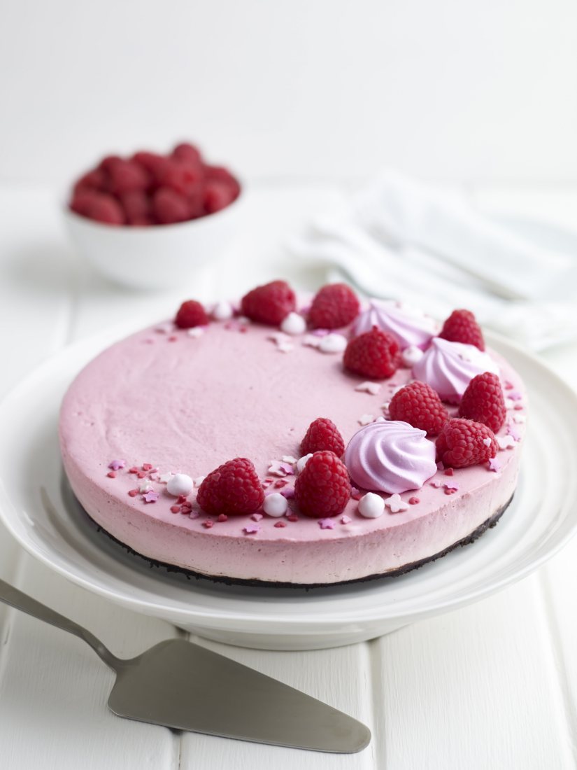 BerryWorld Ombre Raspberry Mousse Cheesecake Recipe: Veggie