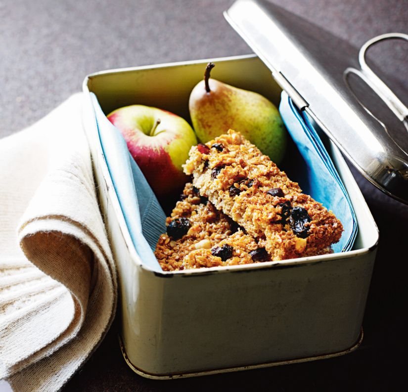 Berry and Cherry Flapjacks with Roasted Hazelnuts Recipe: Veggie