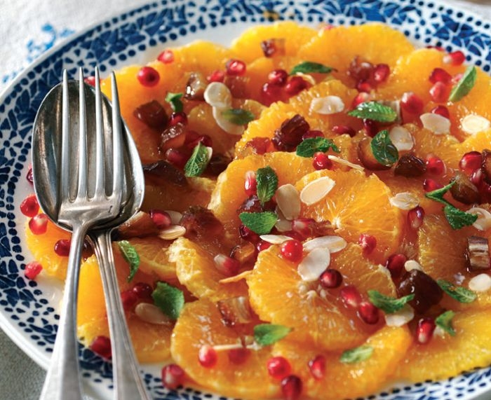 Blood Oranges with Pomegranate Seeds