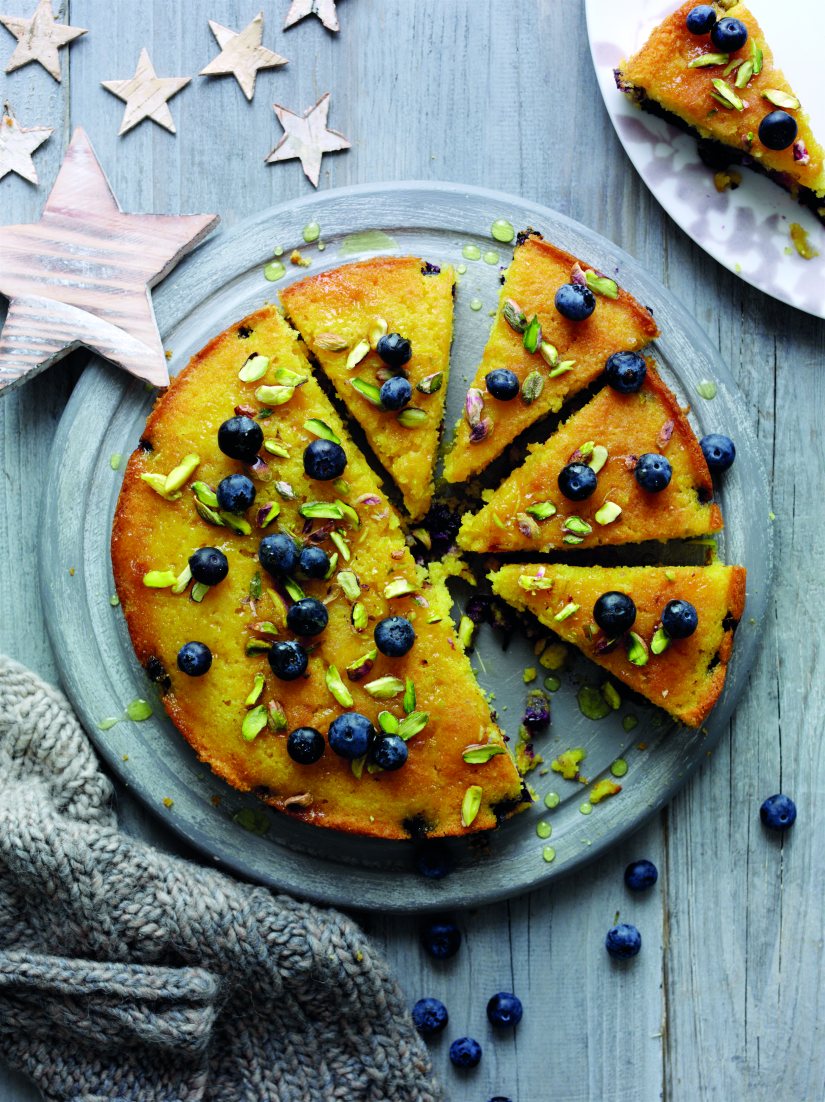 Blueberry, Orange and Polenta Cake Recipe: Veggie