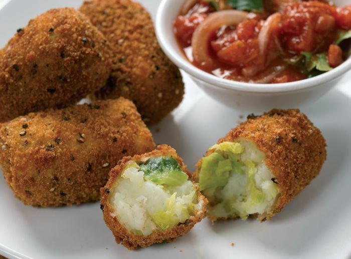Brussel Sprout and Potato Croquette