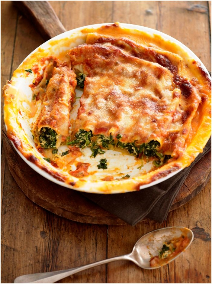 Cannelloni with Ricotta and Spinach