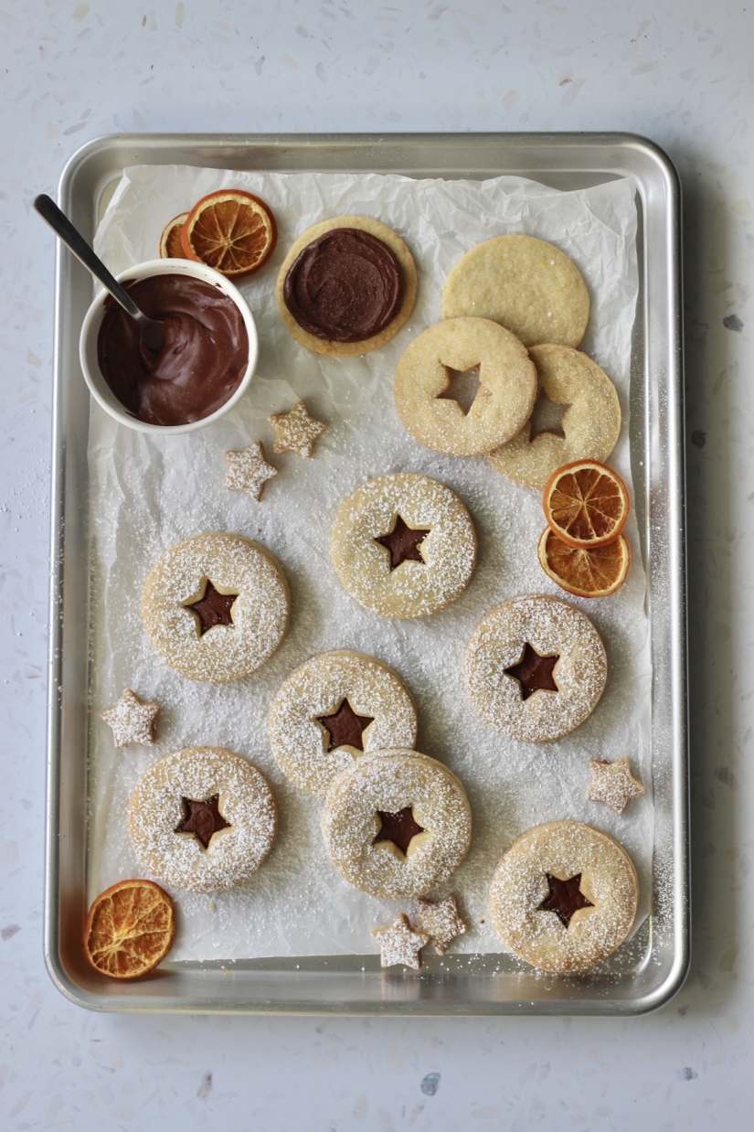 Chocolate Orange Shortbread Sandwiches