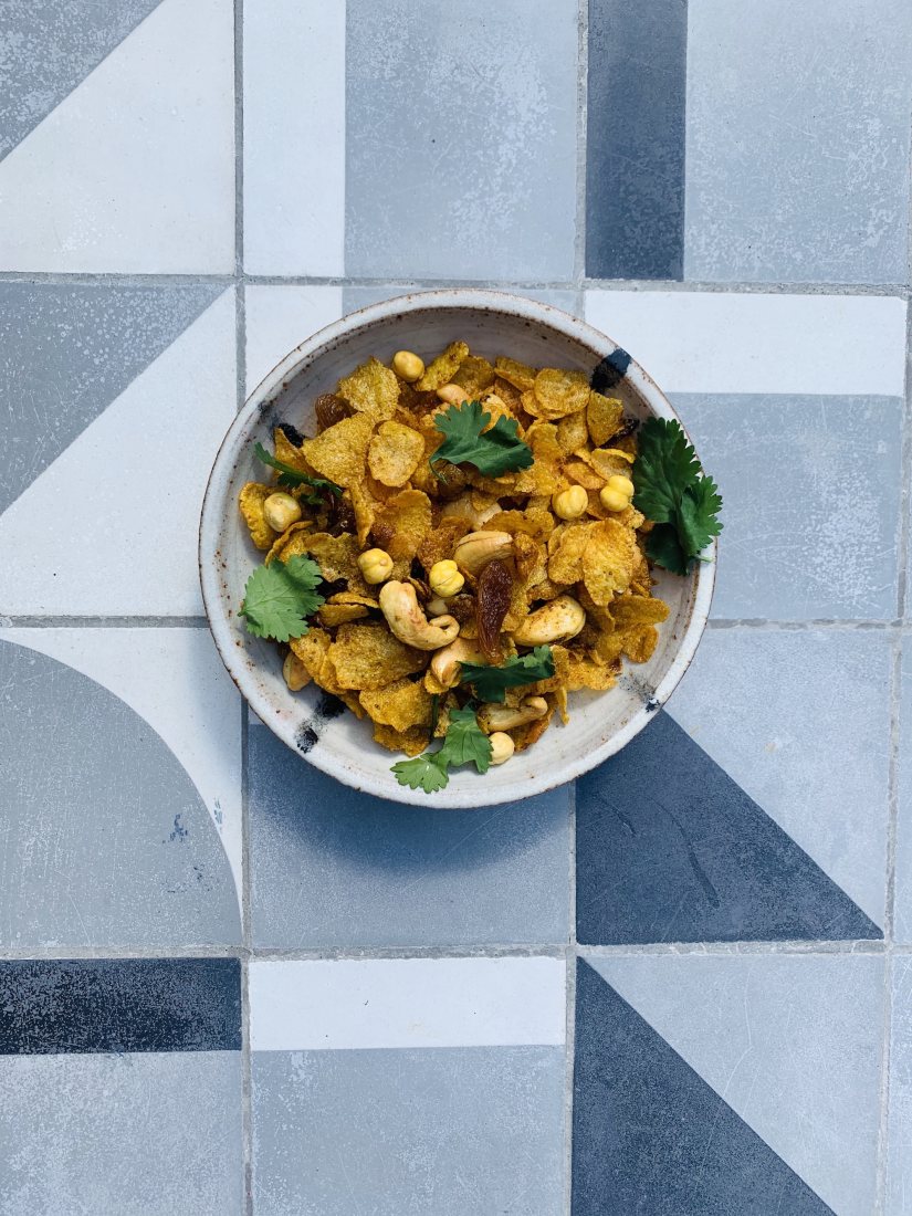 Cornflakes Bombay Recipe: Veggie