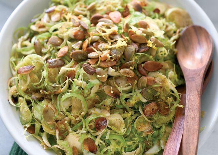 Crunchy Sprout Salad with Pumpkin Seeds and Balsamic Vinegar