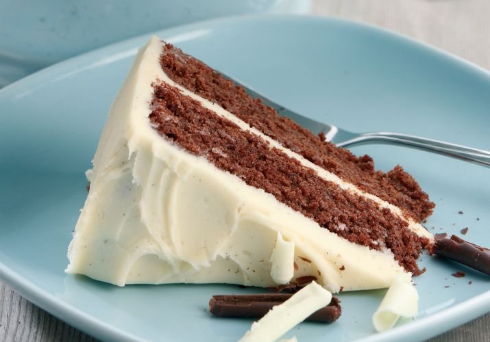 Double Chocolate Fudge with Vanilla and White Chocolate Buttercream Recipe: Veggie