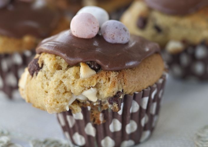 Chocolate Chip Easter Muffins