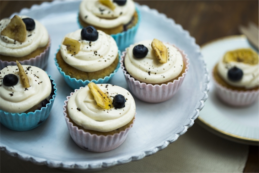Gluten-free Blueberry and Banana Muffins