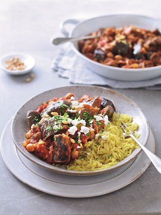 Greek Aubergine & Tomato Stew Recipe: Veggie