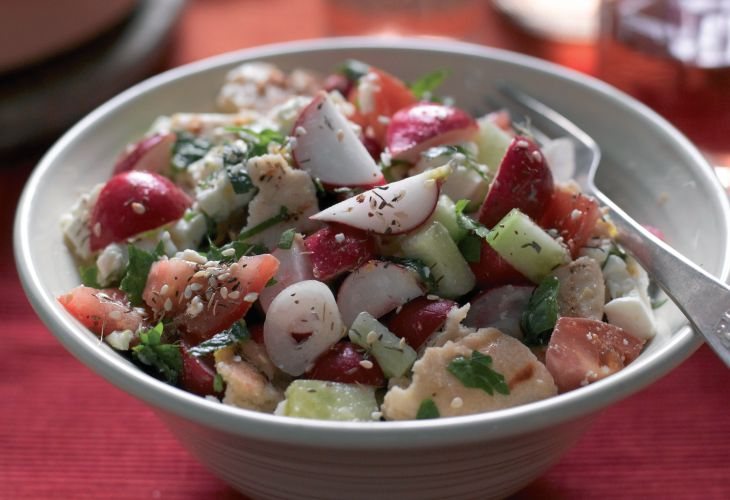 Lebanese Radish Fattoush Salad Recipe: Veggie