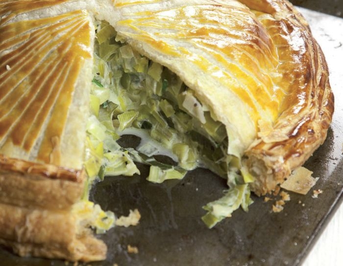 Leek and Smoked Cheese Pithivier
