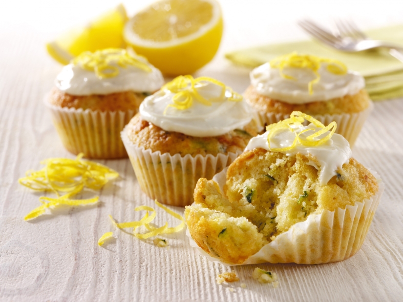 Lemon and Courgette Cupcakes
