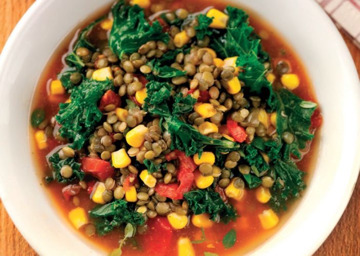 Lentil and Kale Soup Recipe: Veggie