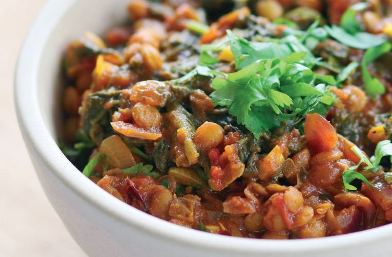Lentil and Spinach Curry Recipe: Veggie
