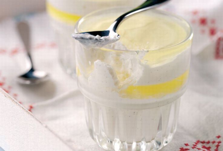 Limoncello Yoghurt and Mascarpone Pots Recipe: Veggie