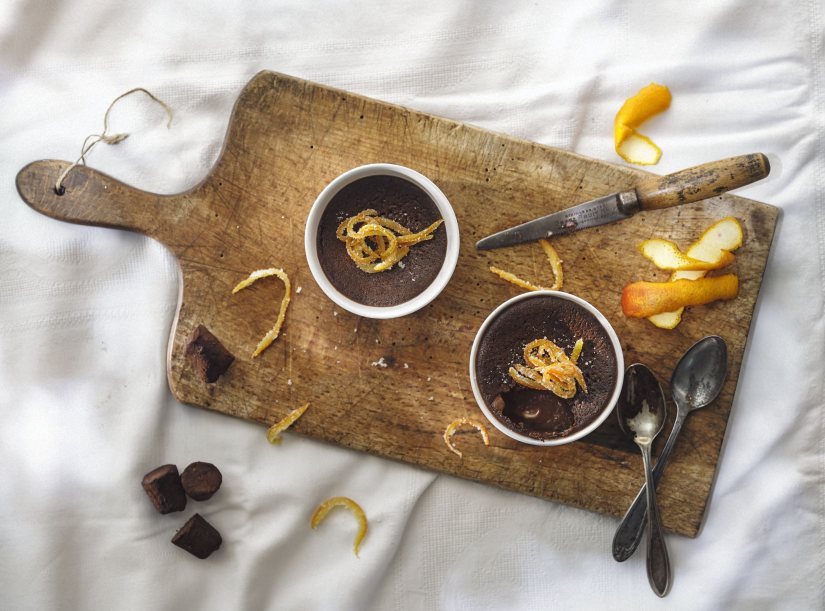 Mark Sargeant’s Orange Angelical Chocolate Pots Recipe: Veggie