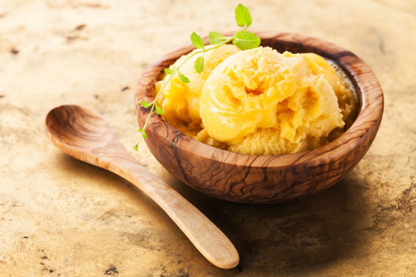 Mango and Pineapple Ice Cream Recipe: Veggie