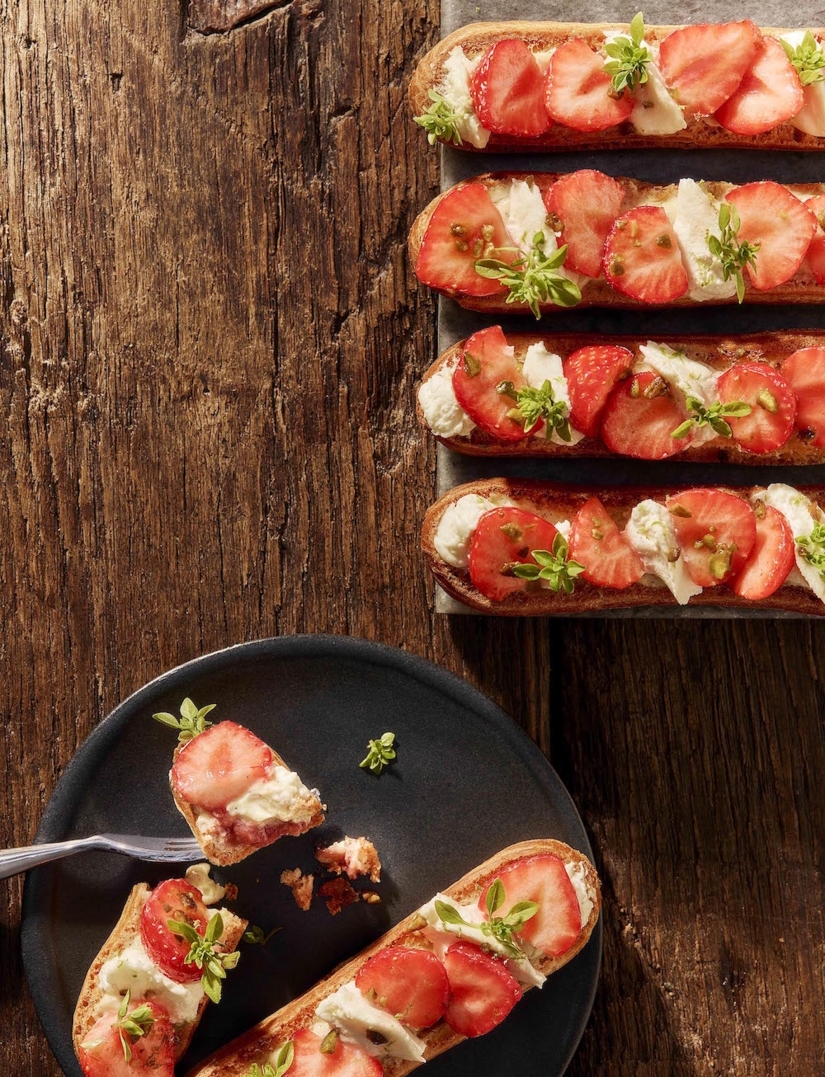 Maître Choux’s Strawberry, Basil and Mascarpone Éclairs