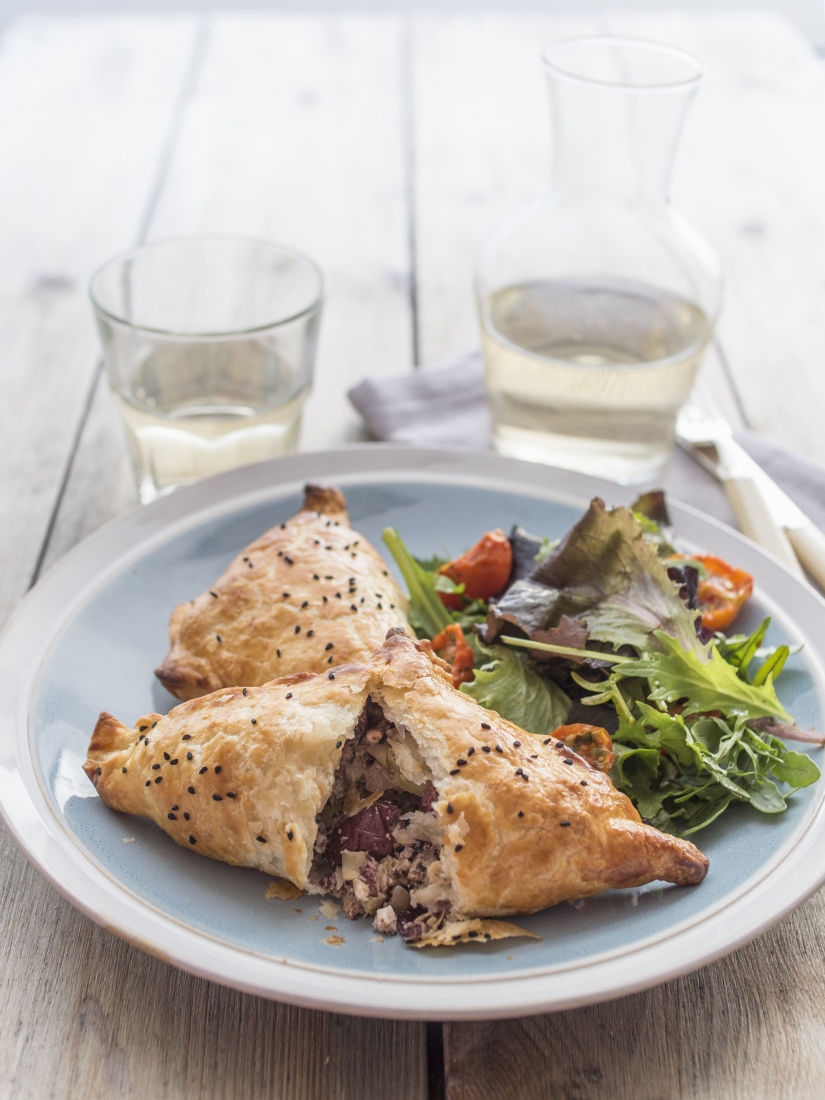 Mixed Olives, Artichokes & Feta Pastries