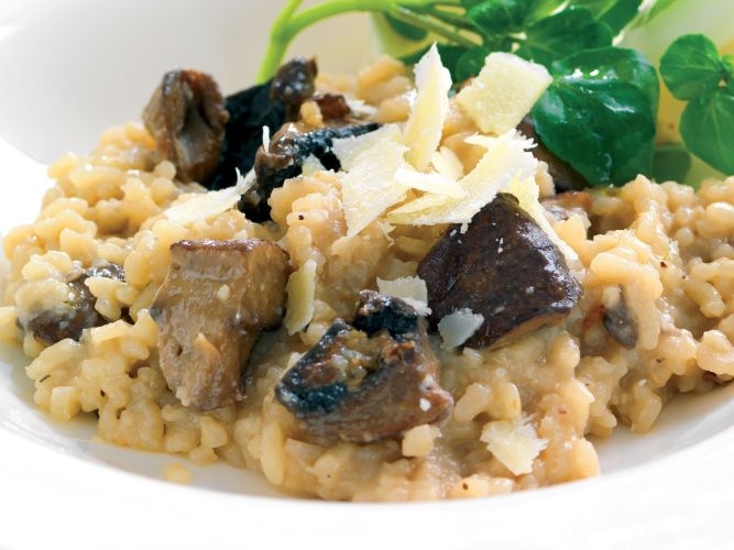 Oven-baked Mushroom Risotto