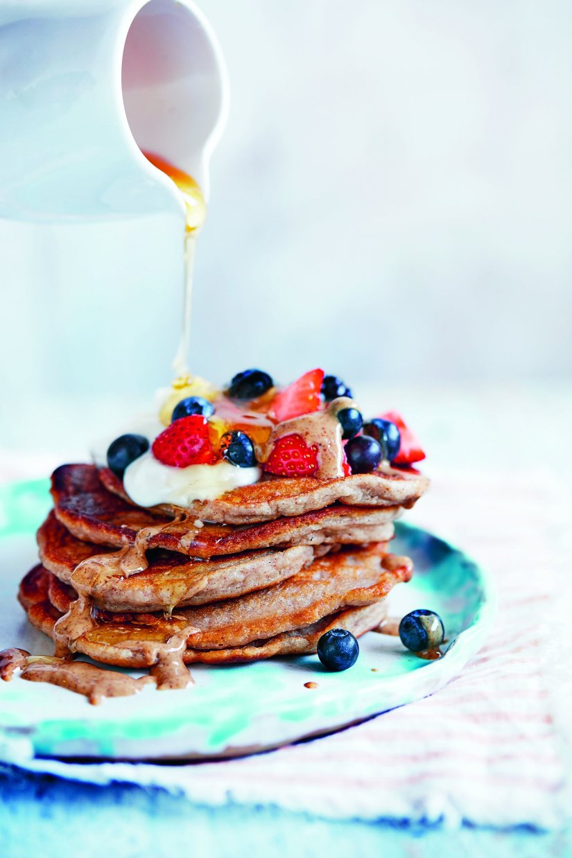 Coco-nutty Banana Pancakes Recipe: Veggie