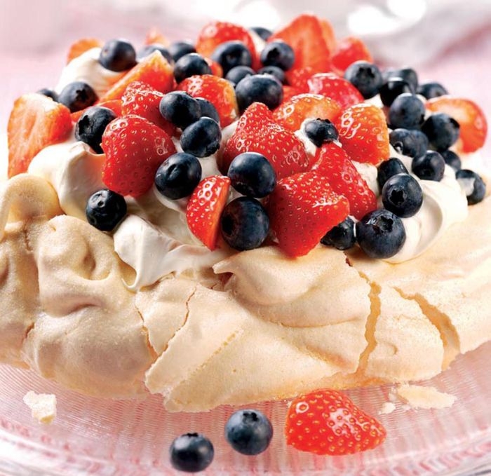 Berries and Cream Pavlova