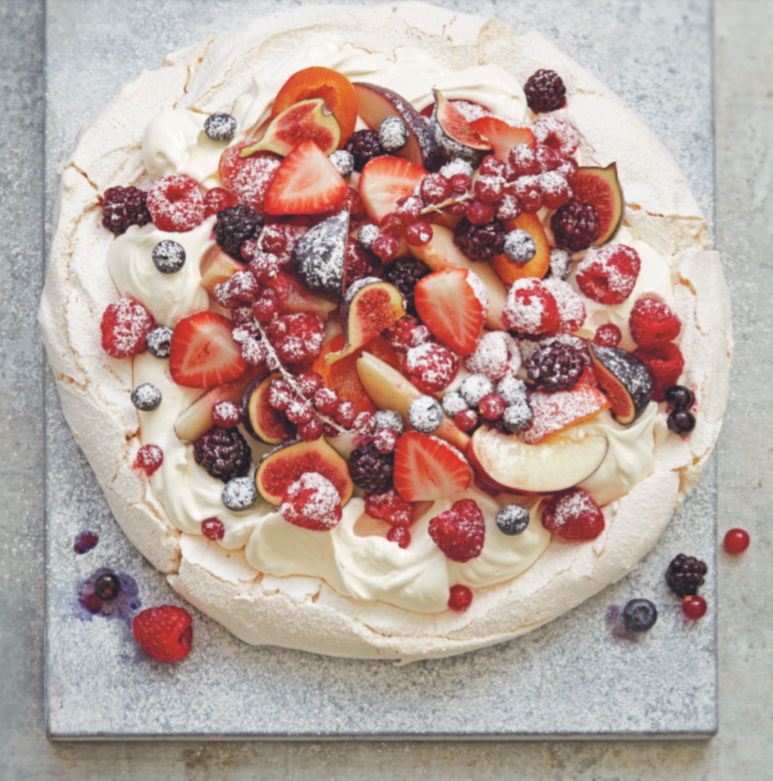 Vegan Pavlova with Fresh Fruit