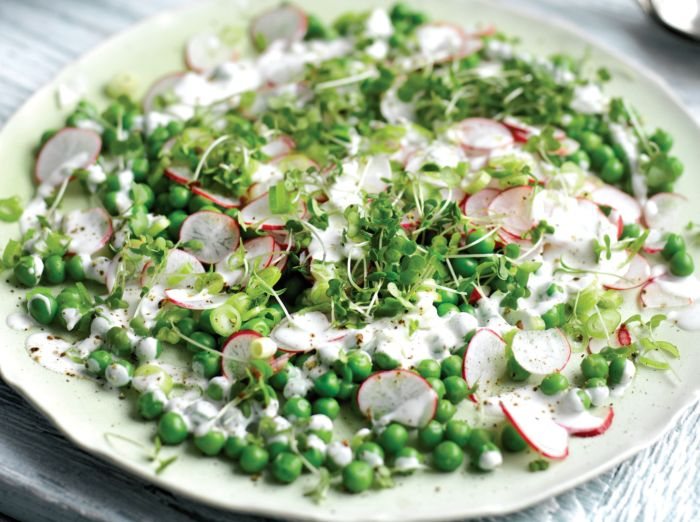 Radish and Pea Salad Recipe: Veggie