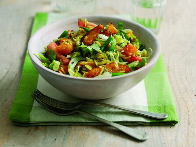 Tomato Roasted Squash and Pilau Rice Salad Recipe: Veggie