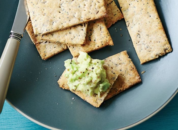 Poppy Seed and Caraway Spelt Crackers Recipe: Veggie