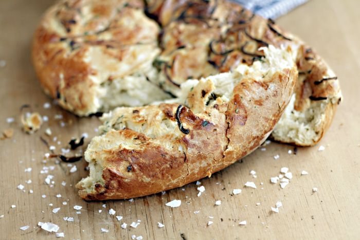 Potato and Onion Bread Recipe: Veggie