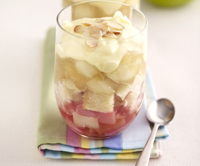 Quick Bramley and Rhubarb Trifle Recipe: Veggie