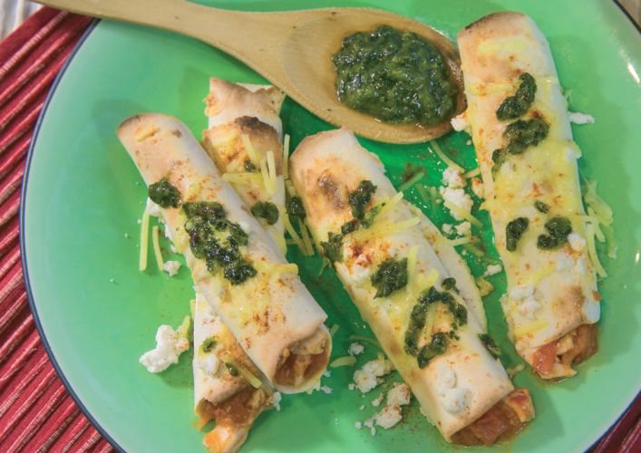 Quick and Firey Enchiladas Recipe: Veggie