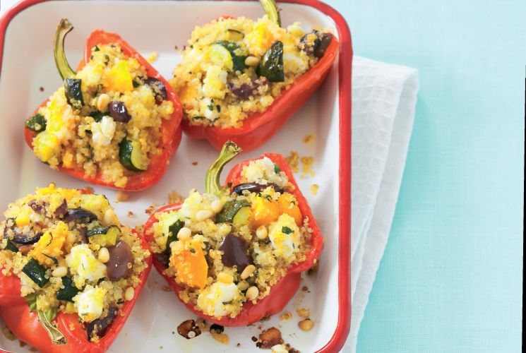 Quinoa Stuffed Peppers Recipe: Veggie